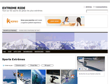 Tablet Screenshot of extreme-ride.com